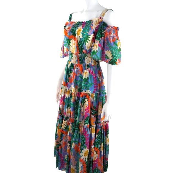 Jessie Liu Silk Floral Dress - Picture 2 of 6